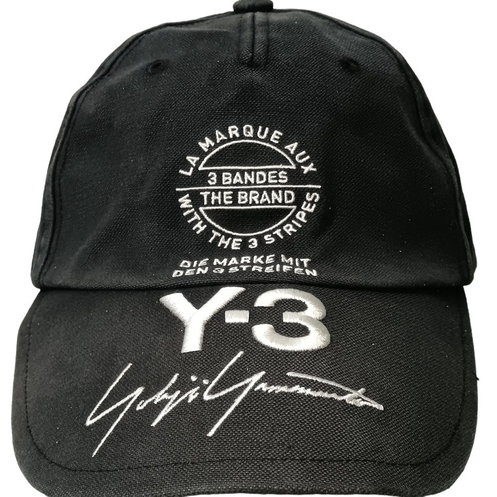 Y-3 Black Signature Embroidered Cap